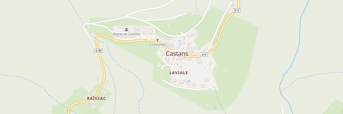 Plan de Cami Del Verdier à Castans