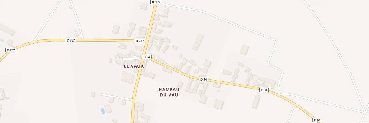 Plan du 5336 Le Vau à Auxy