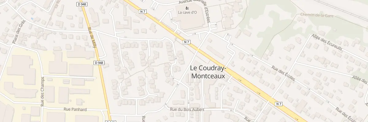 Plan du 2 All des Rossignols au Coudray-Montceaux