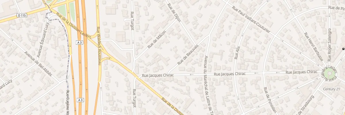 Plan du 20 Rue de Beauvais à Aulnay-sous-Bois