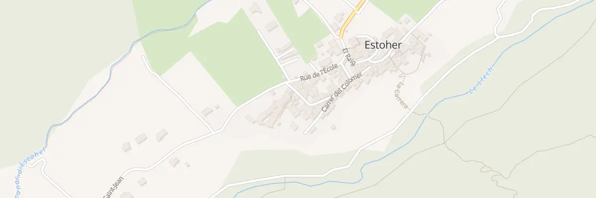 Plan du 65 Village à Estoher