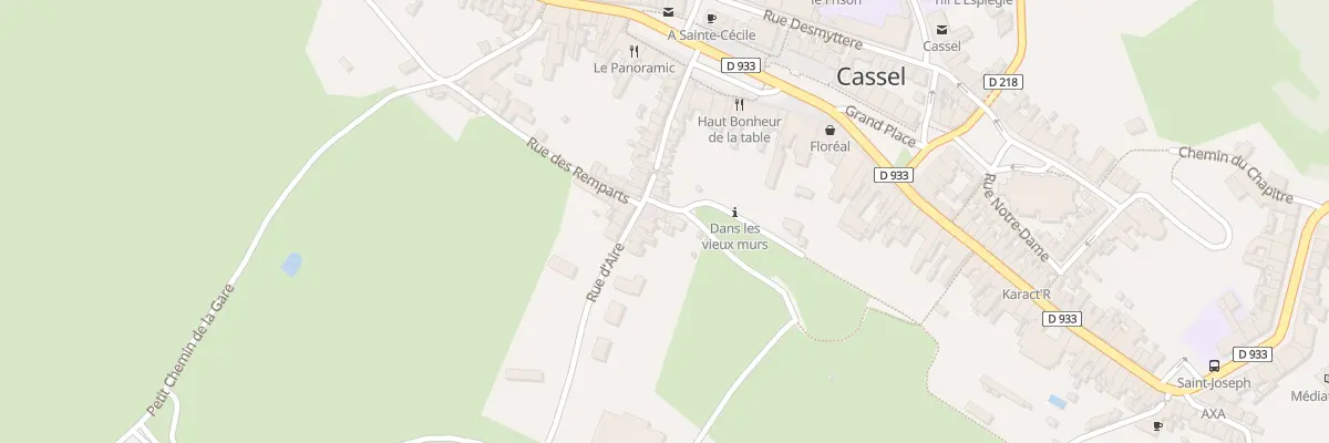 Plan du 4 Rue des Remparts à Cassel