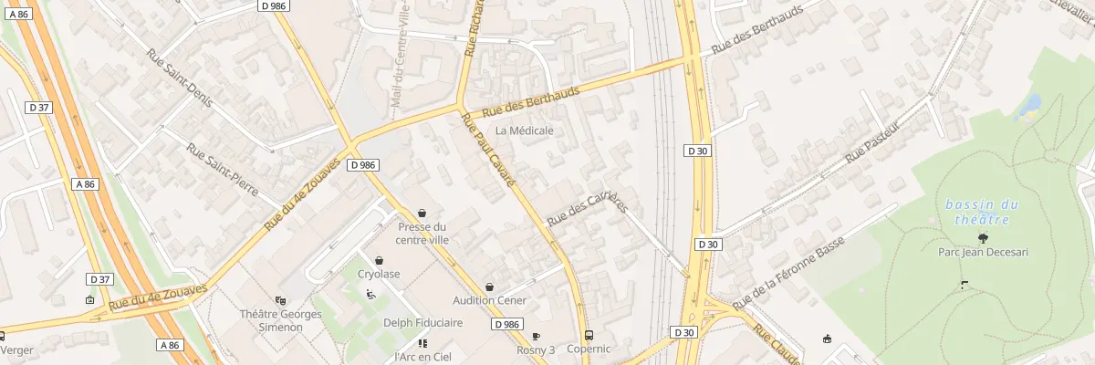 Plan du 13 Rue Paul Cavaré à Rosny-sous-Bois