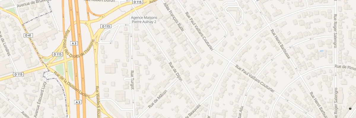 Plan du 16B Rue de Dijon à Aulnay-sous-Bois
