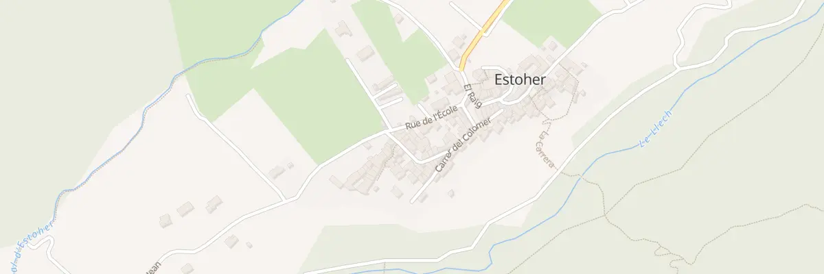 Plan du 45 Village à Estoher