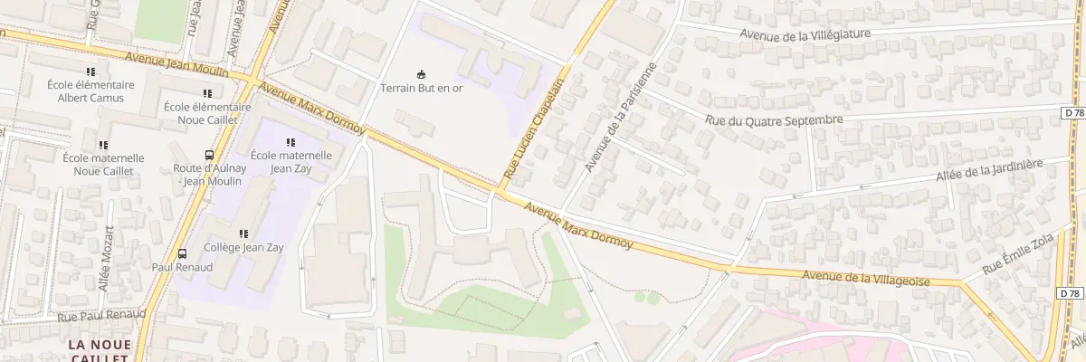 Plan du 1B Av de la Parisienne à Bondy
