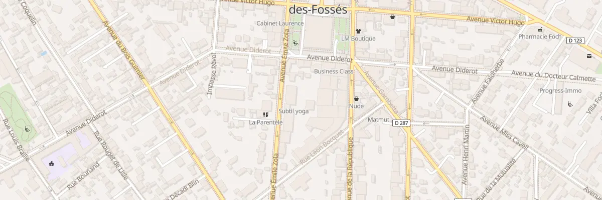 Plan du 25 Av Émile Zola à Saint-Maur-des-Fossés