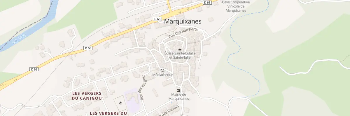 Plan du 1 Pl de l’Eglise à Marquixanes