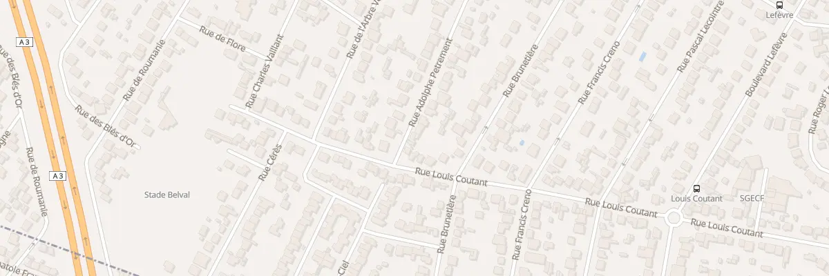 Plan du 6 Rue Adolphe Pétrement à Aulnay-sous-Bois