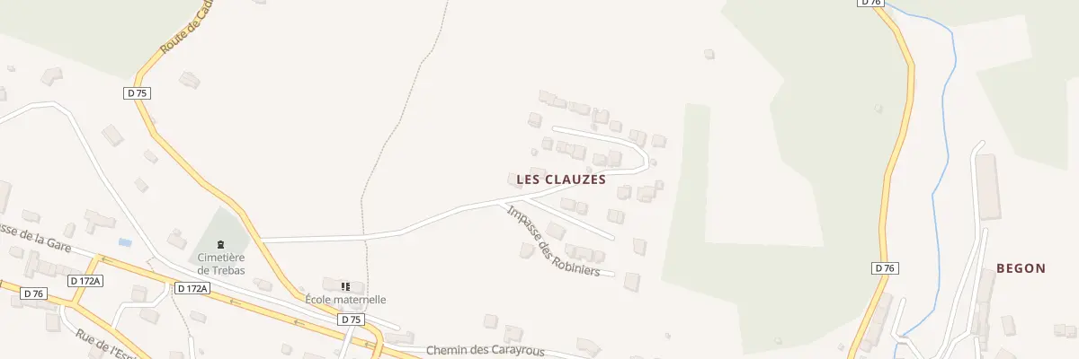 Plan du 3 Che des Clauzes à Trébas