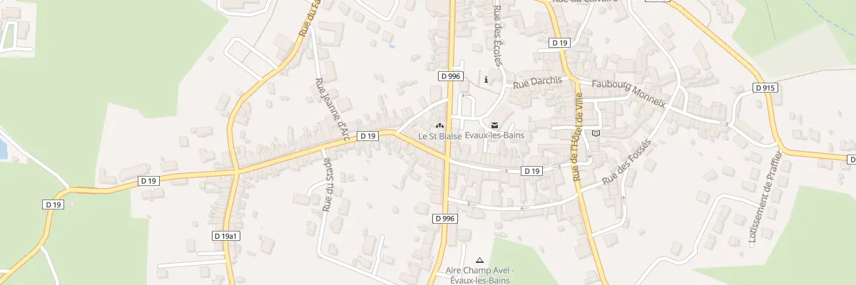 Plan du 8 Rue du Marché Vieux à Évaux-les-Bains