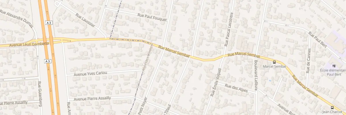 Plan du 73 Rue Marcel Sembat à Aulnay-sous-Bois