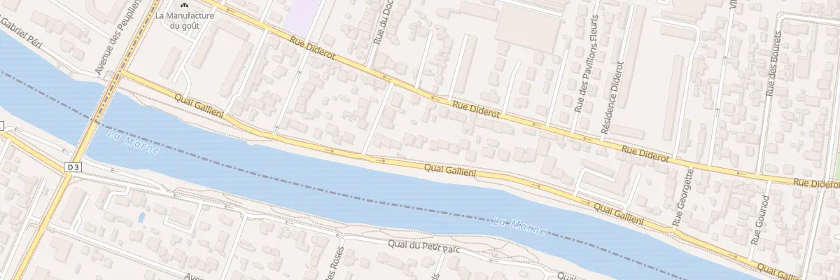 Plan du 45 Quai Galliéni à Champigny-sur-Marne