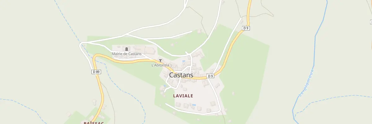 Plan du 13 Hameau de Laviale à Castans
