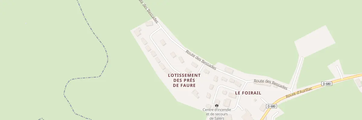 Plan du 6052 Lot des Pres de Faure à Salers