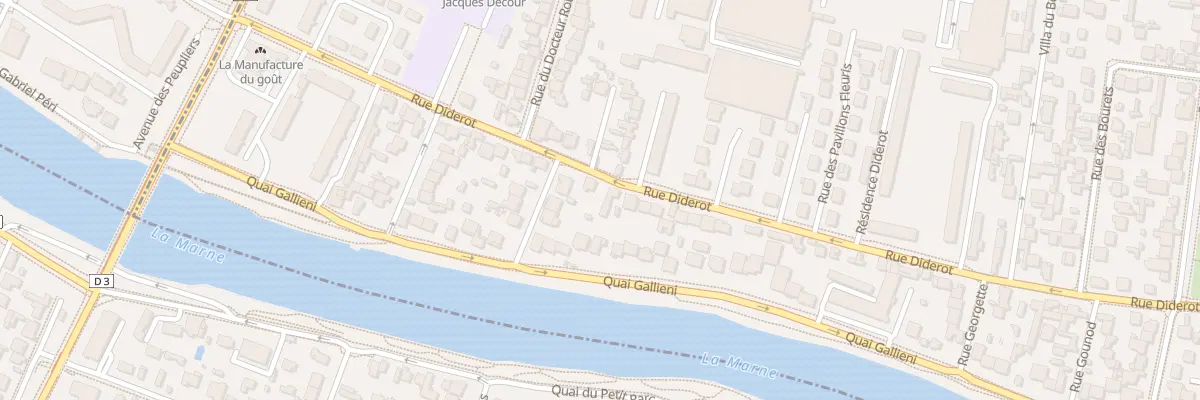 Plan du 50 Rue Diderot à Champigny-sur-Marne