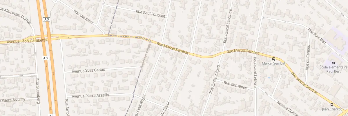 Plan du 71 Rue Marcel Sembat à Aulnay-sous-Bois