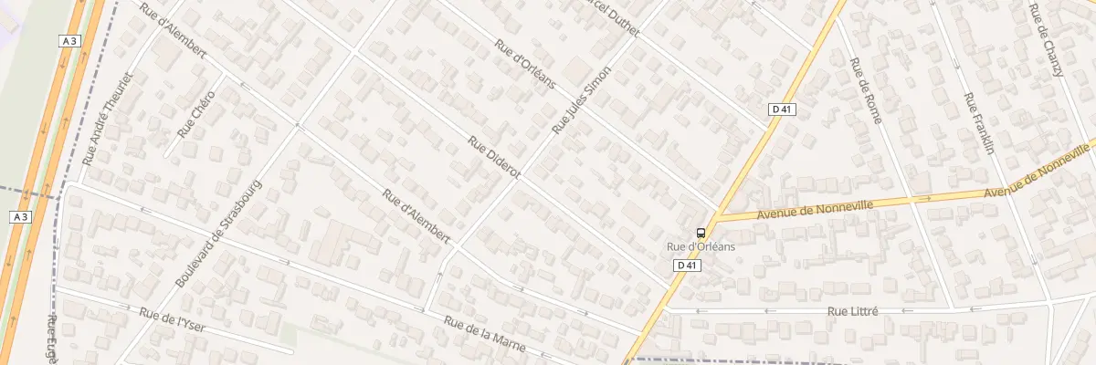 Plan du 18 Rue Diderot à Aulnay-sous-Bois