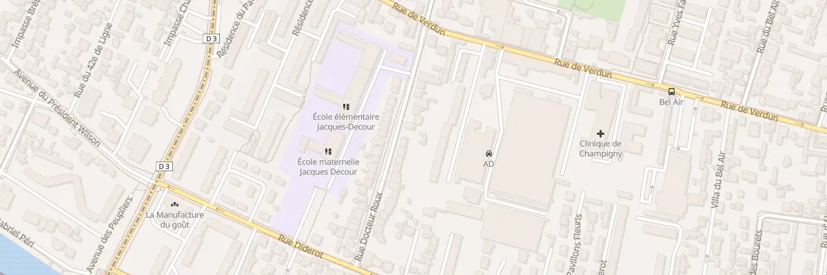 Plan du 30 Rue du Docteur Roux à Champigny-sur-Marne