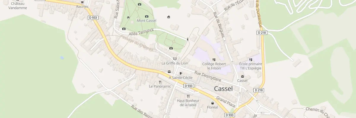 Plan du 2 Rue du Château à Cassel
