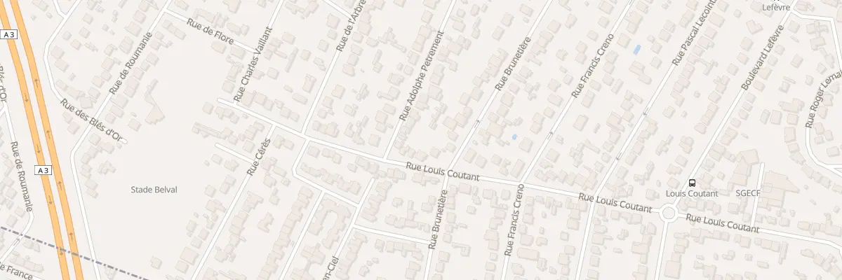 Plan du 98 Rue Louis Coutant à Aulnay-sous-Bois