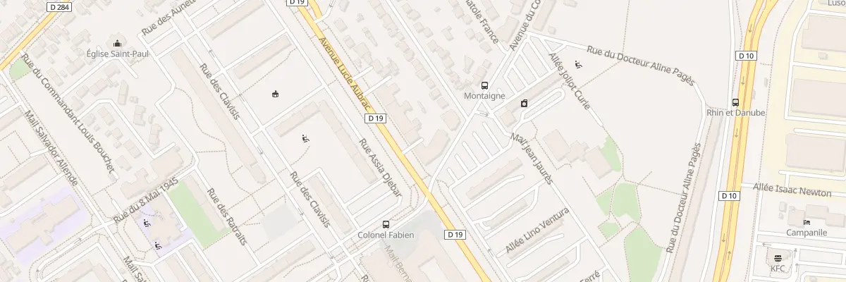 Plan du 38 Av du Colonel Fabien à Bonneuil-sur-Marne