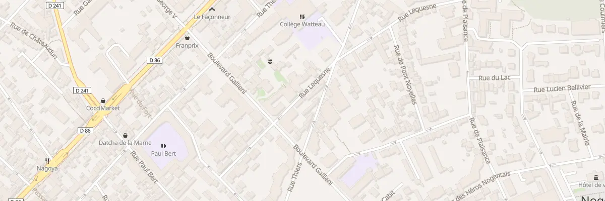 Plan du 30 Rue Lequesne à Nogent-sur-Marne