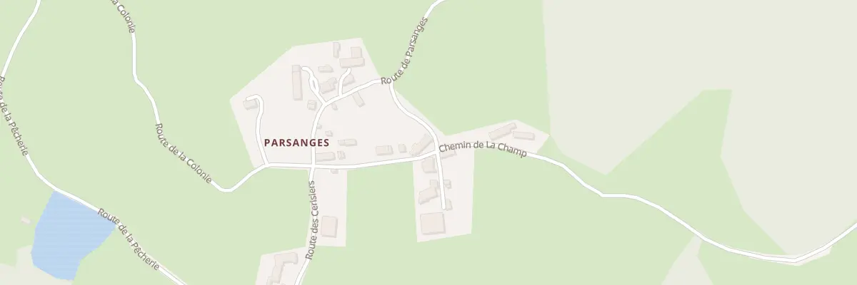 Plan du 5057 Parsanges à La Celle
