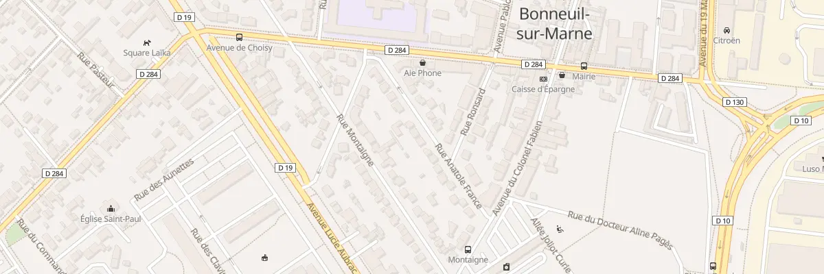 Plan du 14 Rue Anatole France à Bonneuil-sur-Marne
