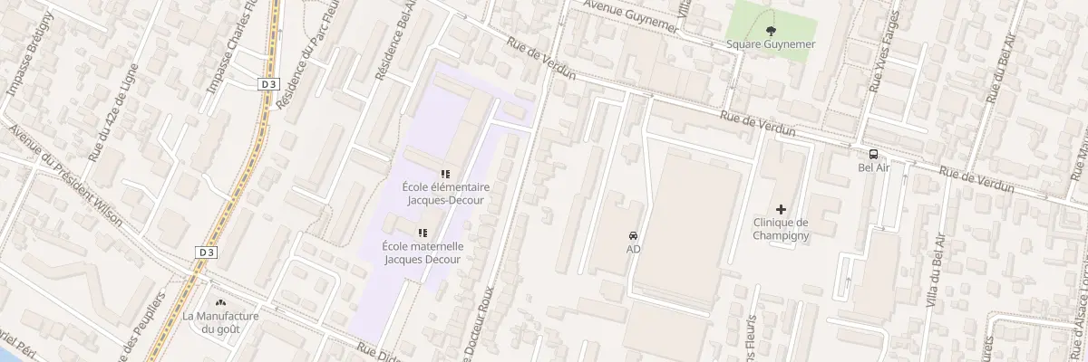 Plan du 36 Rue du Docteur Roux à Champigny-sur-Marne