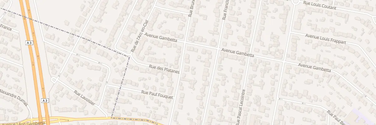 Plan du 18 Rue Brunetière à Aulnay-sous-Bois