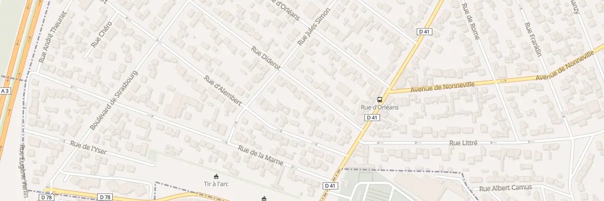 Plan du 13 Rue Diderot à Aulnay-sous-Bois