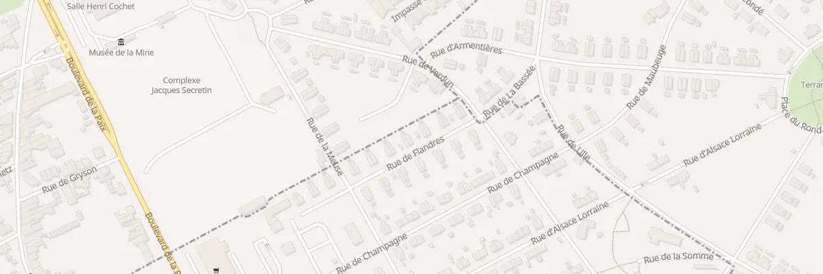 Plan du 13 Rue des Flandres à Calonne-Ricouart