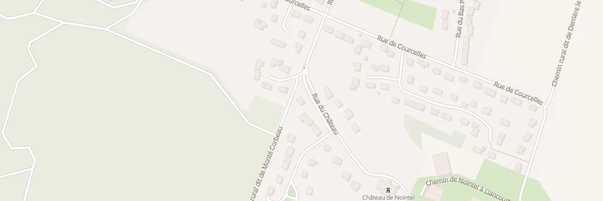 Plan du 2 Rue du Château à Nointel