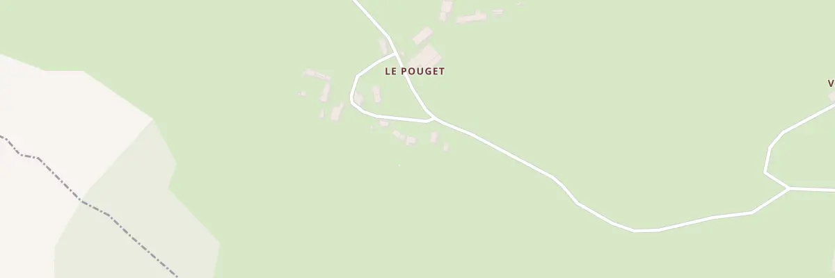 Plan du 5 Le Pouget à Ladinhac