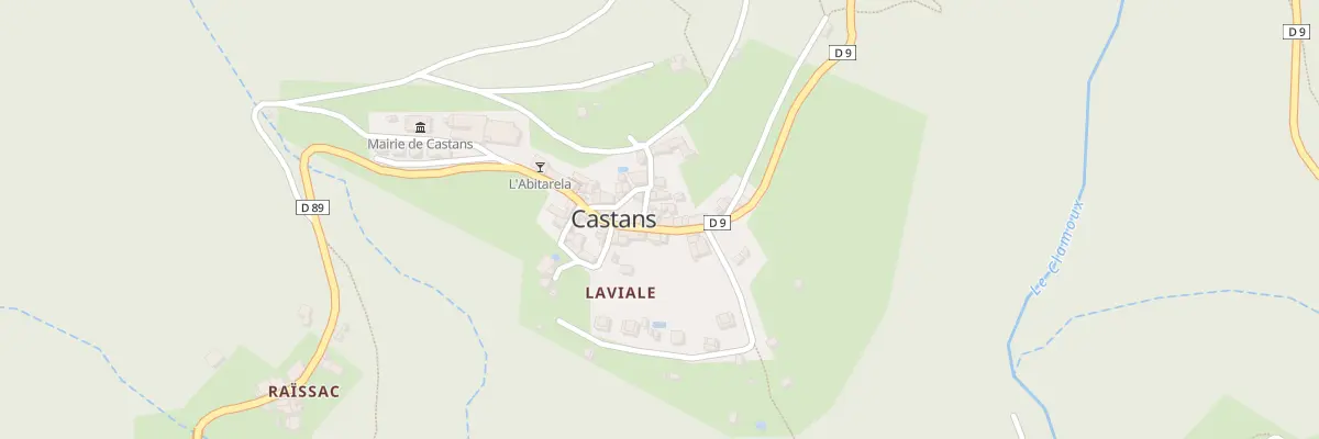 Plan du 28 Hameau de Laviale à Castans