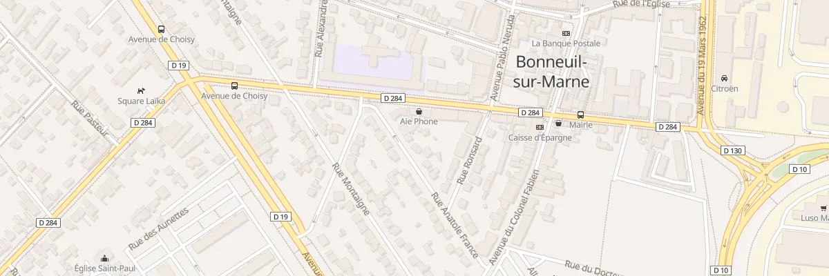 Plan du 5 Rue Anatole France à Bonneuil-sur-Marne