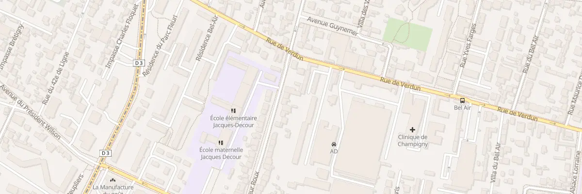 Plan du 40 Rue du Docteur Roux à Champigny-sur-Marne