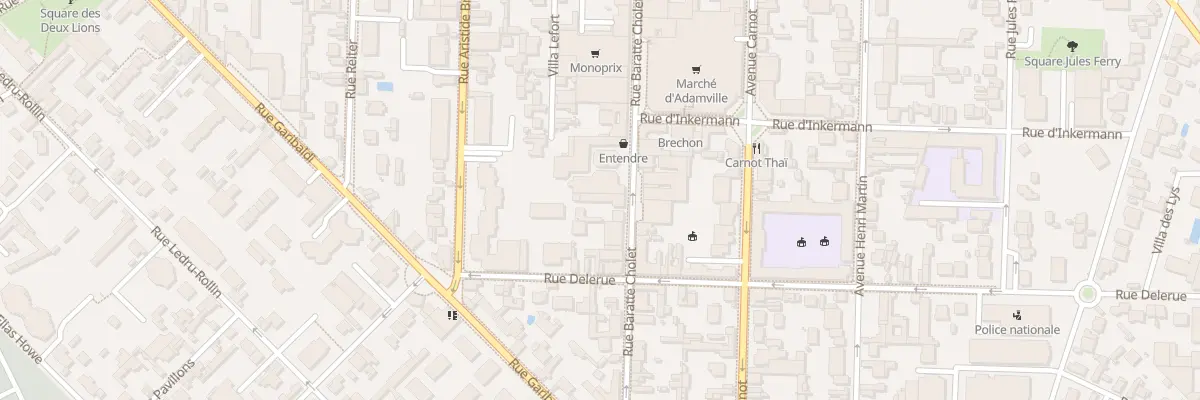 Plan du 22 Rue Baratte Cholet à Saint-Maur-des-Fossés