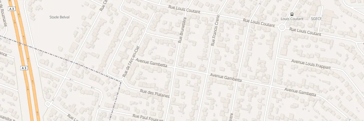 Plan du 24 Rue Brunetière à Aulnay-sous-Bois