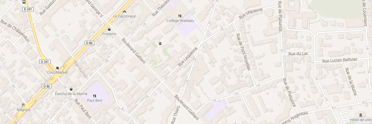 Plan du 32 Rue Lequesne à Nogent-sur-Marne