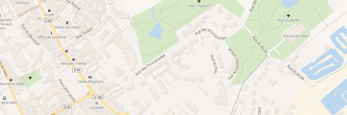 Plan du 25 Rue des Promenades à Lillers