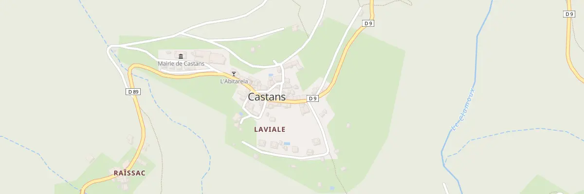 Plan du 27 Hameau de Laviale à Castans