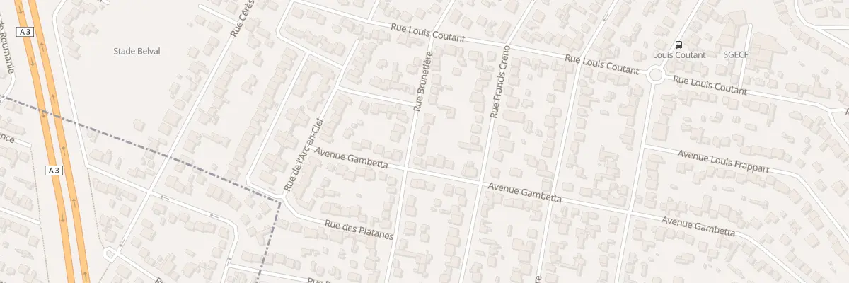 Plan du 26 Rue Brunetière à Aulnay-sous-Bois