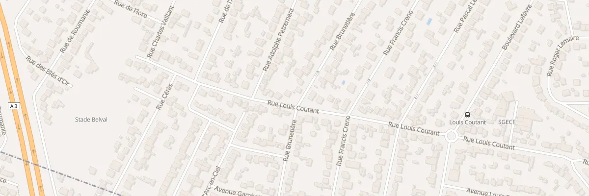 Plan du 47 Rue Brunetière à Aulnay-sous-Bois