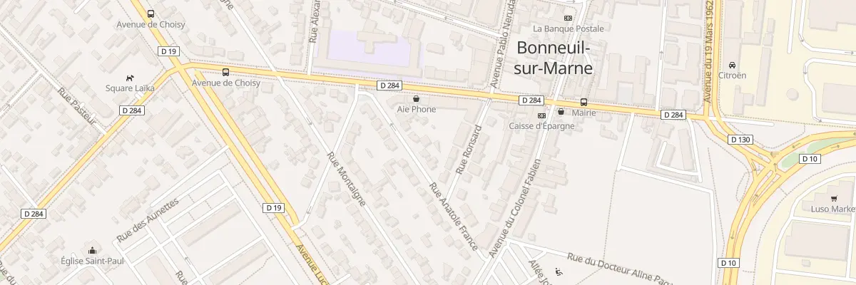 Plan du 9 Rue Anatole France à Bonneuil-sur-Marne