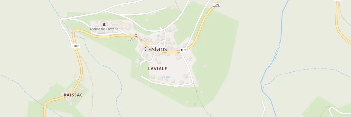 Plan du 24 Hameau de Laviale à Castans