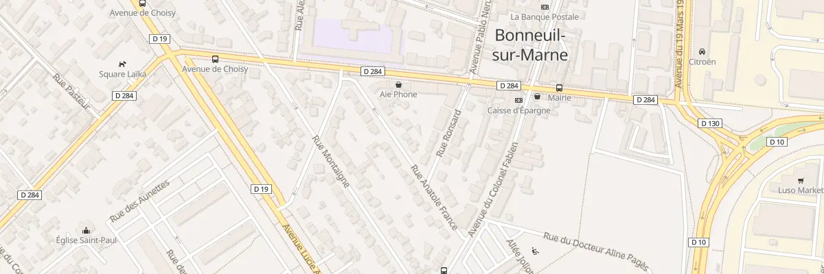 Plan du 11 Rue Anatole France à Bonneuil-sur-Marne