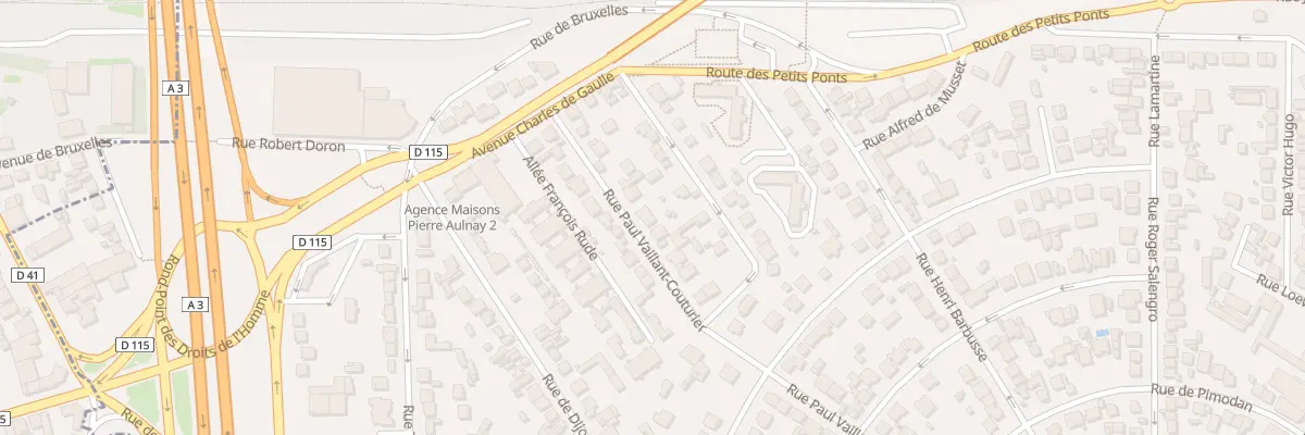 Plan du 70 Rue P Vaillant Couturier à Aulnay-sous-Bois