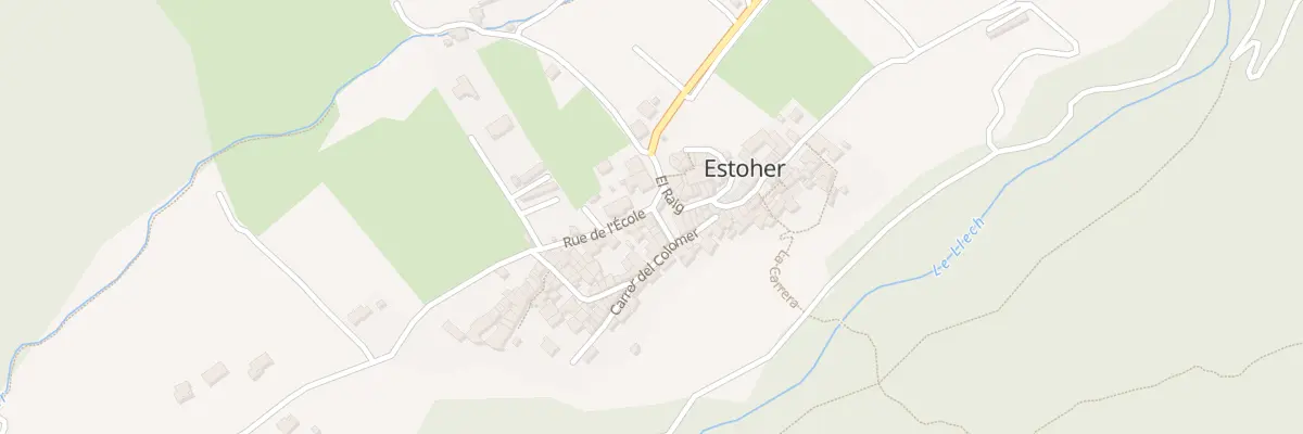 Plan de Village à Estoher